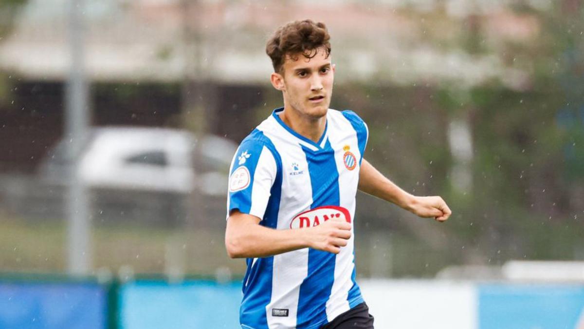 Álvaro García con el Espanyol B.