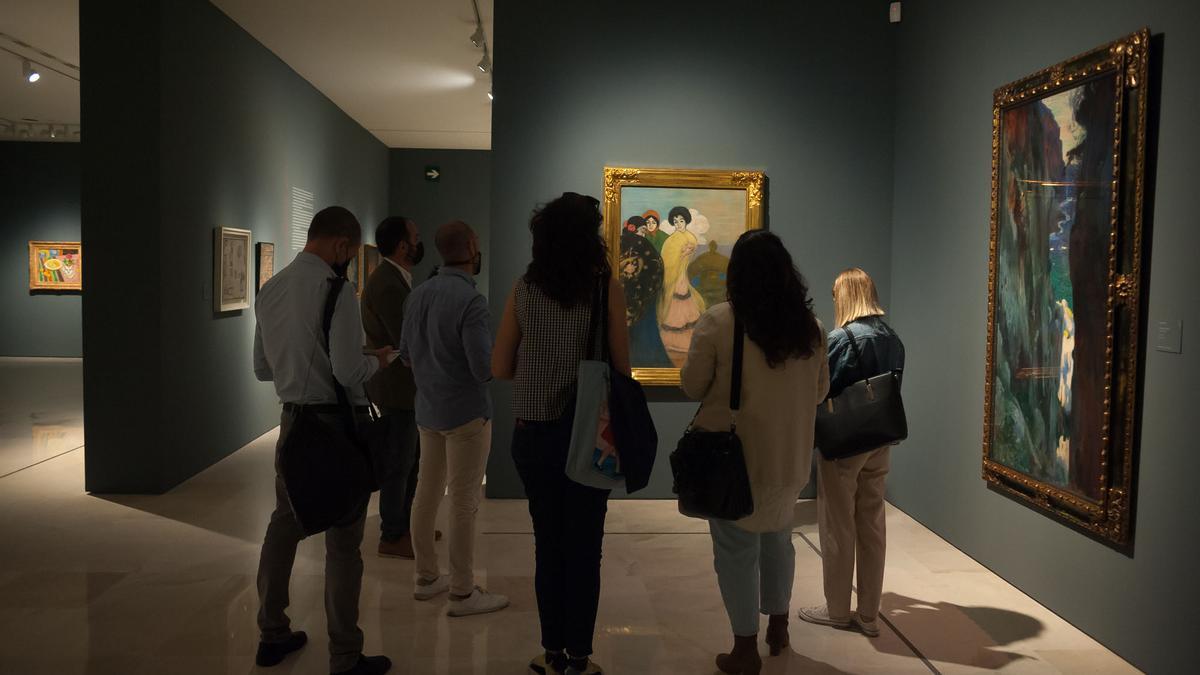 Exposición 'Pintar la luz. Maestros catalanes de colección Carmen Thyssen', en el Museo Thyssen Málaga