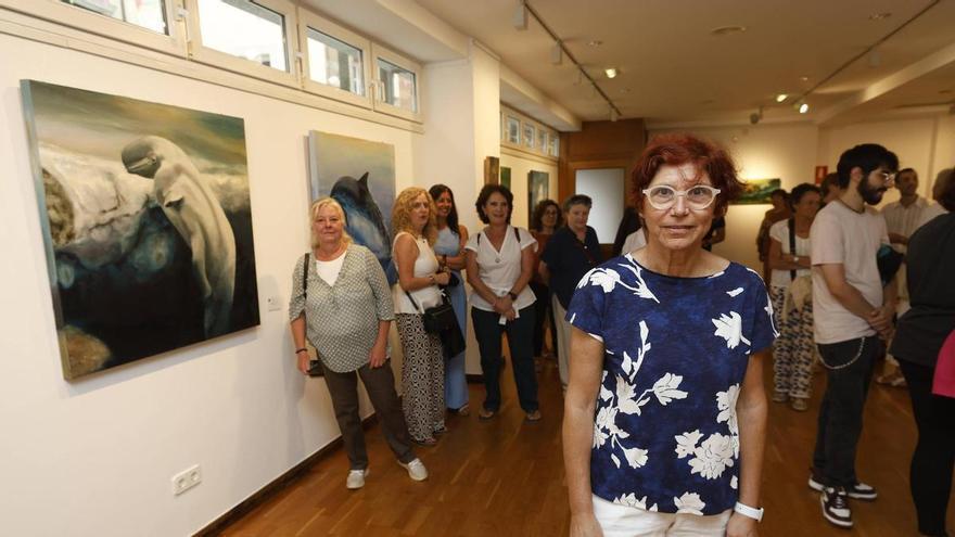 La artista Lola Aldea inaugura la muestra "Una mirada a lo salvaje" en la Fundación Alvargonzález de Gijón