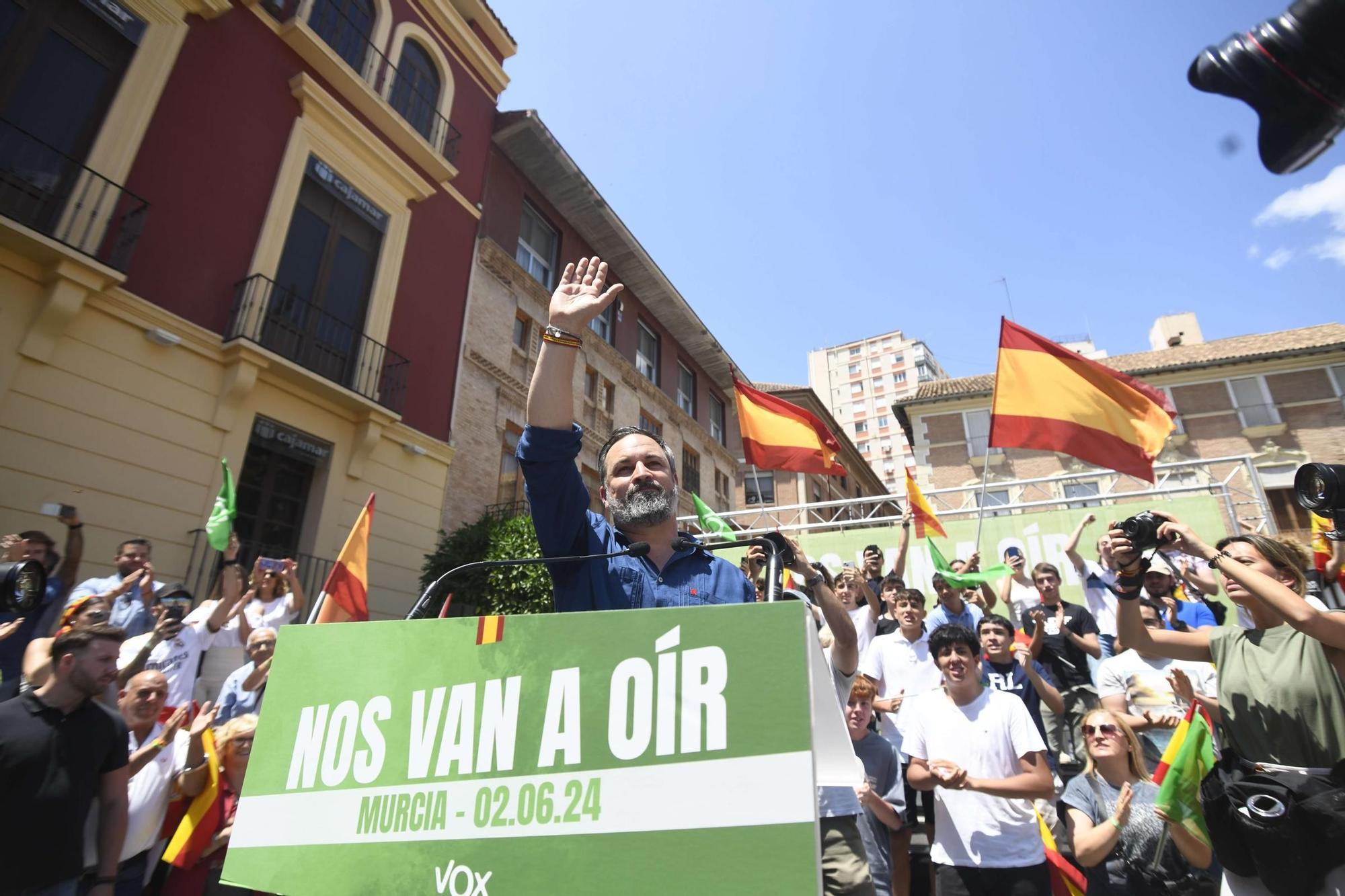 Acto de Santiago Abascal y Jorge Buxadé en Murcia