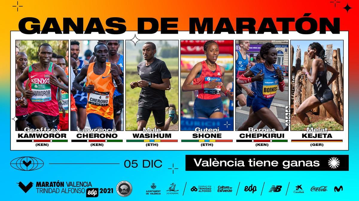 Maratón Valencia confirma sus atletas élite