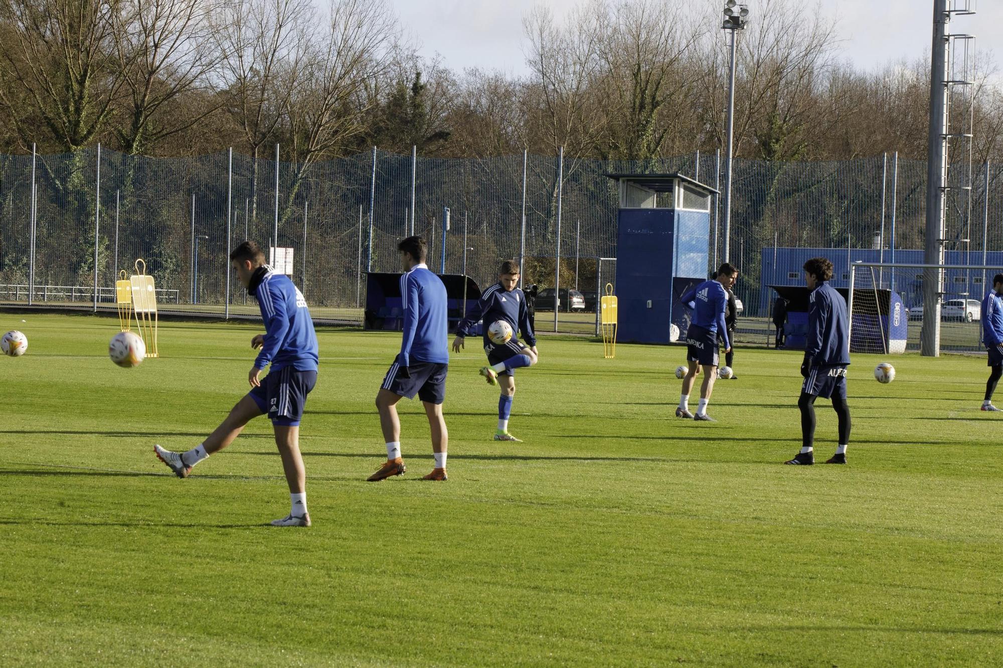 Las imágenes del entrenamiento del Oviedo