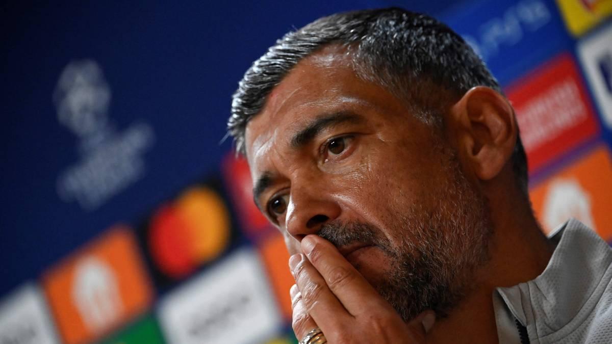 Sergio Conceiçao, durante la rueda prensa previa al Porto-Barça