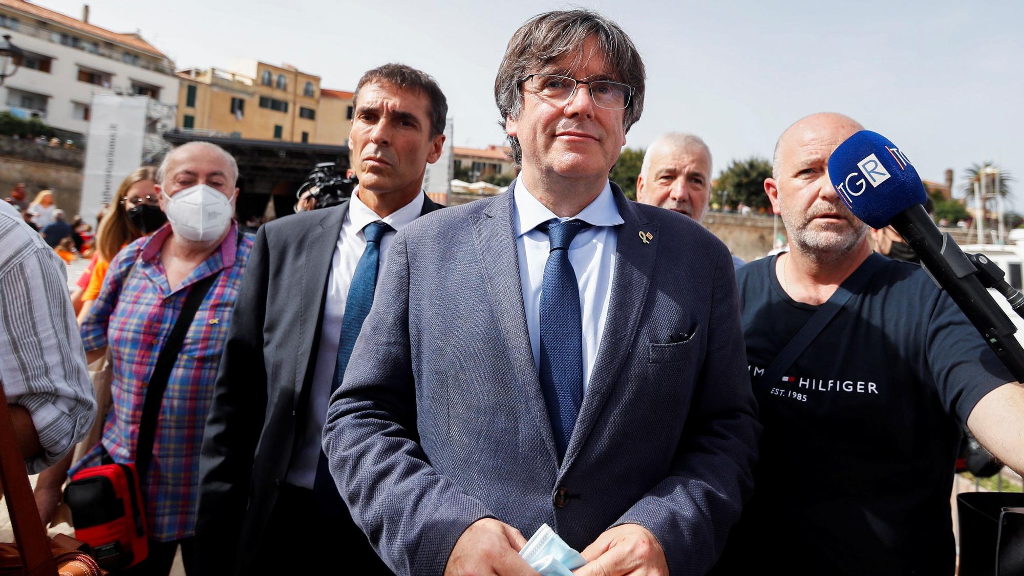 Carles Puigdemont  en el Encuentro Internacional de Adifolk,