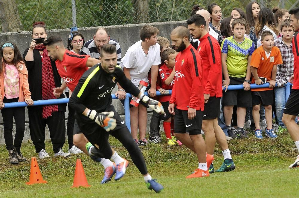 Entrenamiento del Sporting