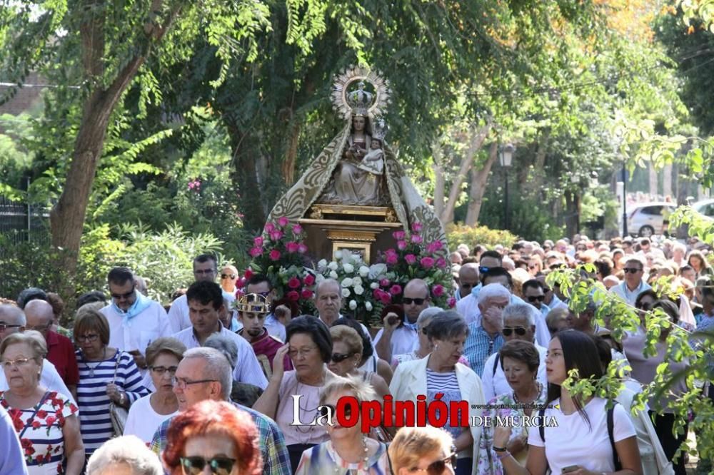 La Virgen de las Huertas llega a Lorca para las fiestas