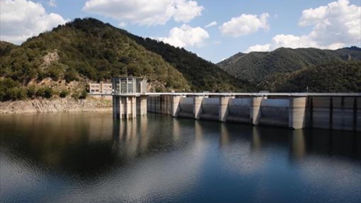 Imagen del pantano de Sau, en la cuenca del río Ter.