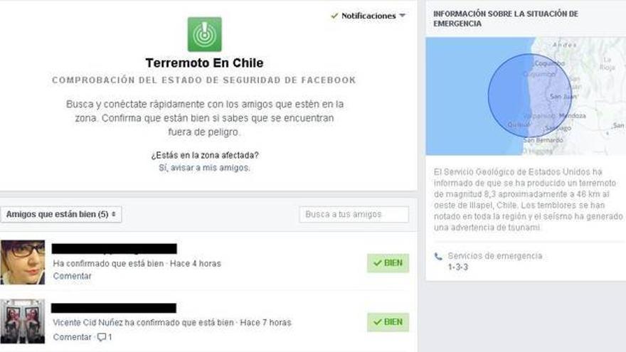Terremoto en Chile: así funciona el botón &quot;Estoy bien&quot; en Facebook