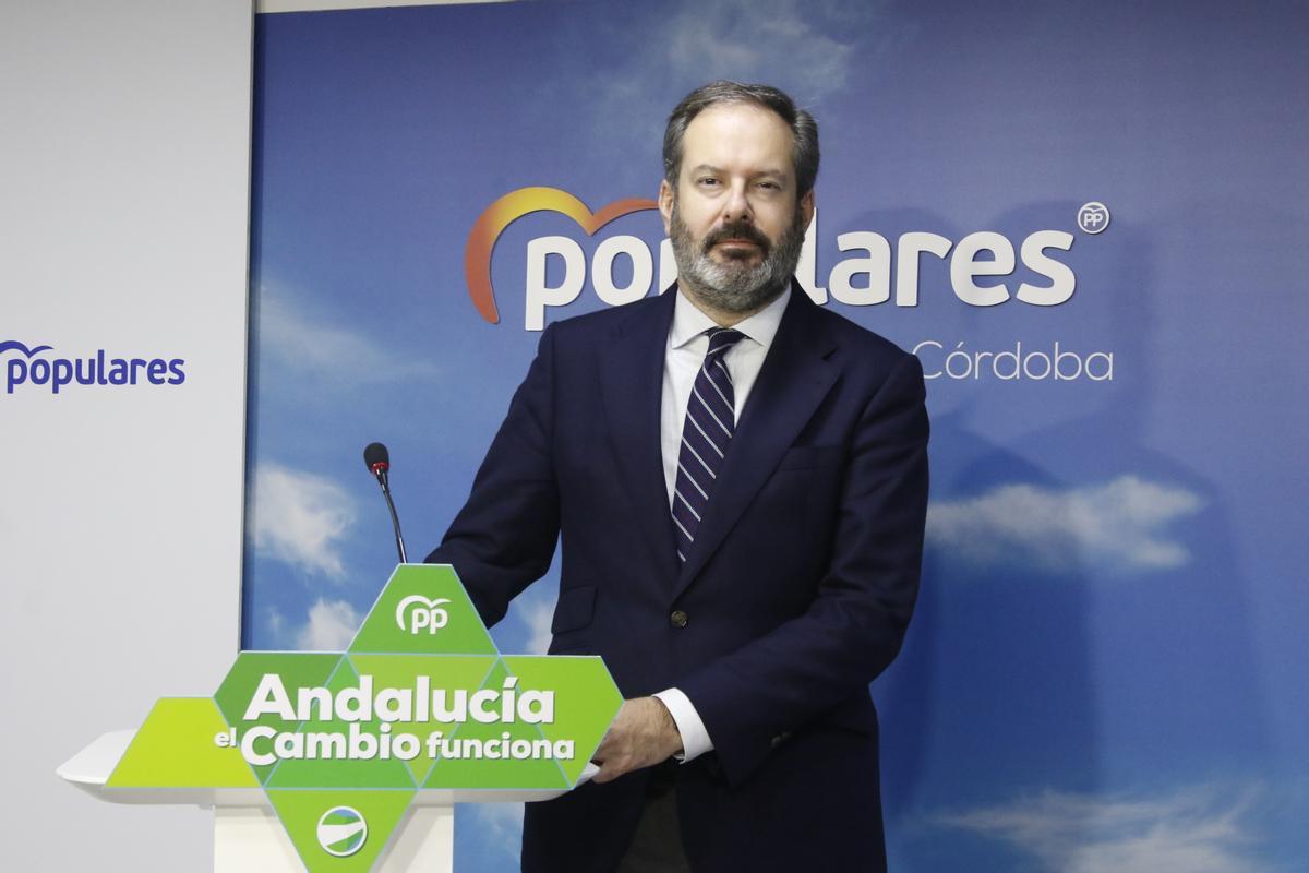 Adolfo Molina, en la sede del PP de Córdoba.