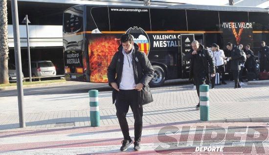 Viaje tenso del Valencia CF a Pamplona