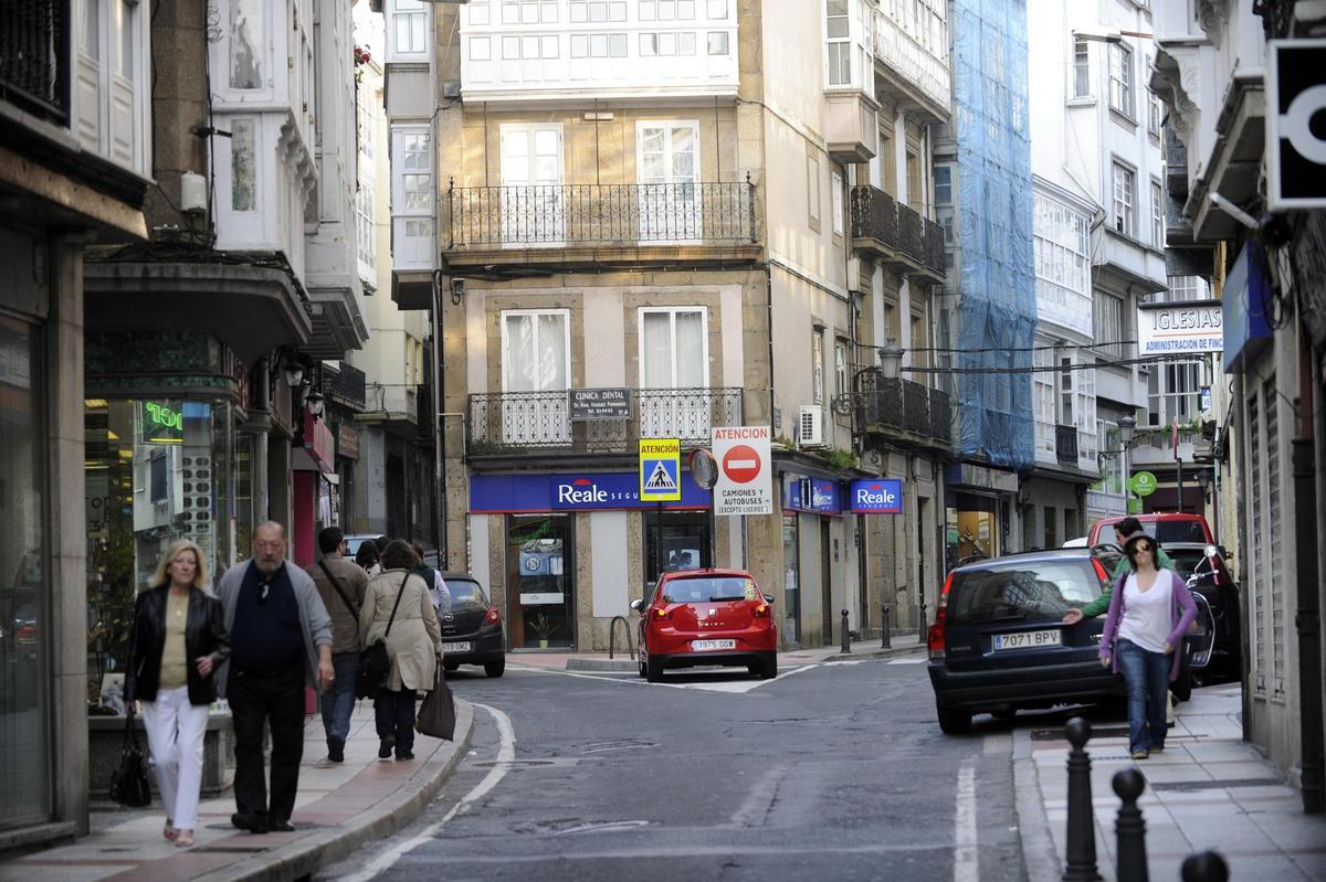 Confluencia de la calle San Andrés con la Estrecha, que estará cortada durante dos días.