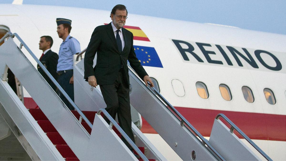 La llegada del presidente del Gobierno, Mariano Rajoy a Washington, donde se reunirá con Donald Trump. 