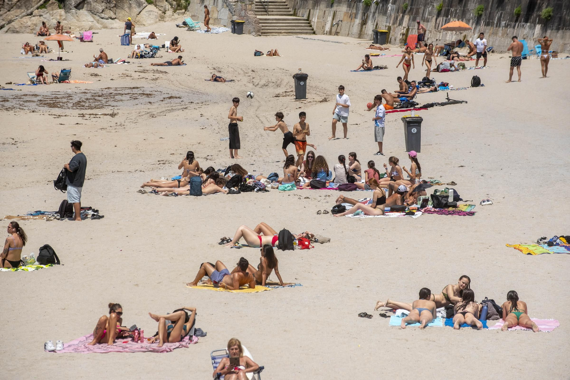 Día de playa en A Coruña