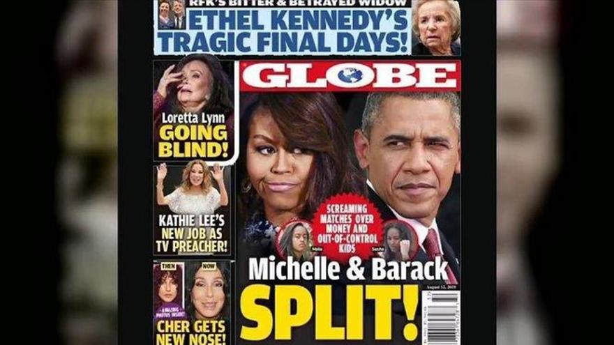 La revista &#039;Globe&#039; afirma que los Obama han roto