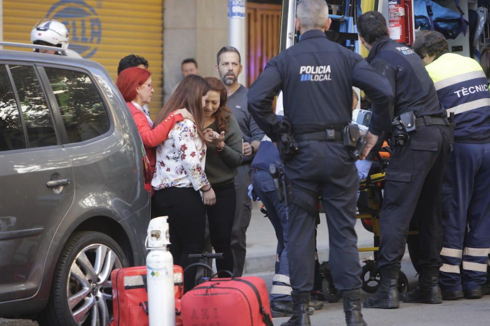 Una niña de dos años, herida al caer de un quinto piso en Palma