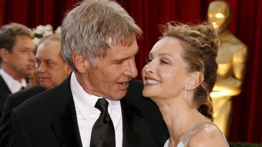 La pareja de actores Harrison Ford y Calista Flockhart en una imagen de archivo.