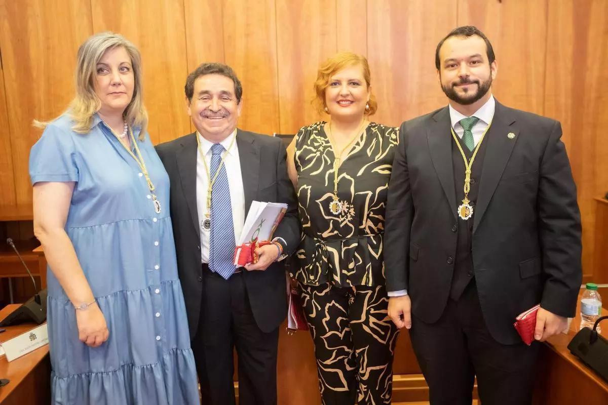 Los cuatro concejales de Vox en el Ayuntamiento de Orihuela