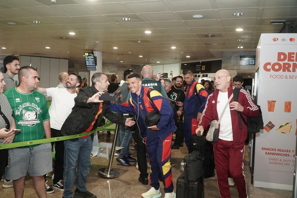 Llegada de la Selección Española a A Coruña Llegada de la Selección Española a A Coruña