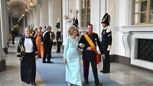 La reina Sofía acompañada de Guillermo de Luxemburgo. 