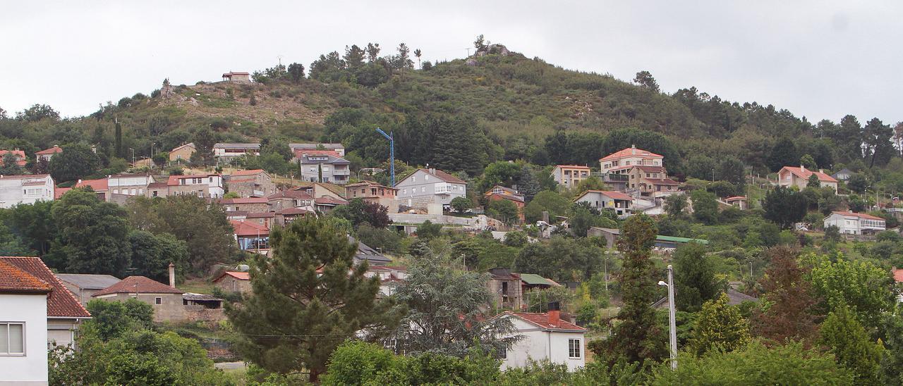 Núcleo de viviendas en el rural.