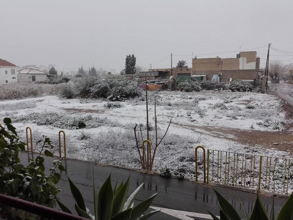 Nieve en el Barrio del Progreso - Murcia