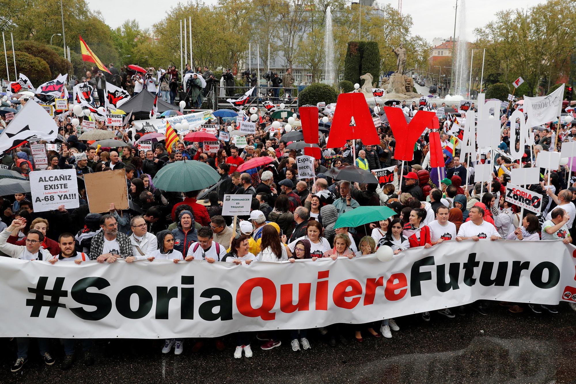 Manifestación de la 'España vaciada' en 2019.