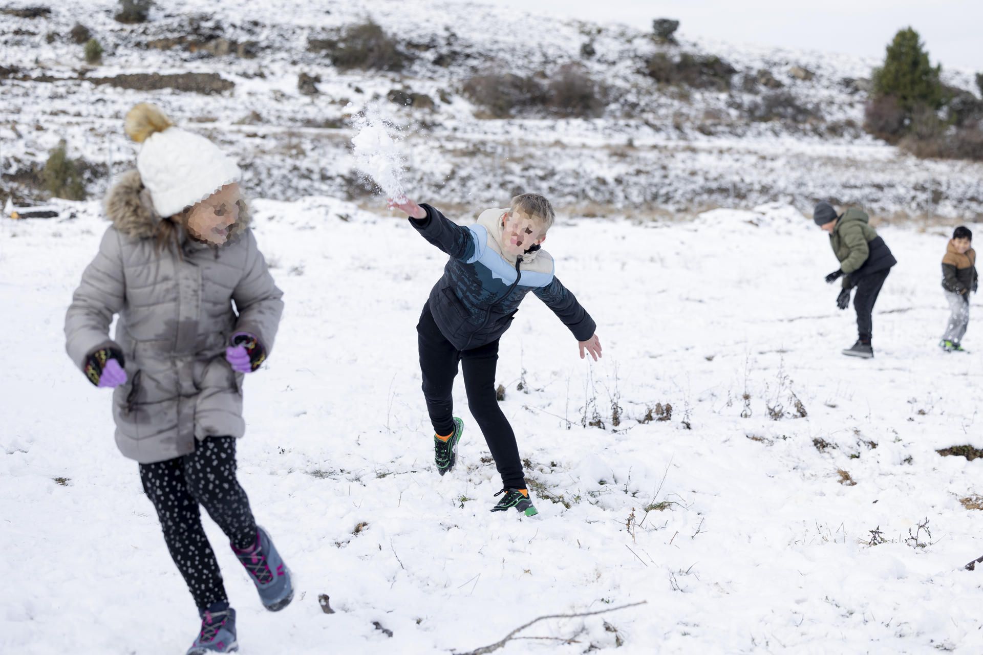 Nieve en Castellón: Una localidad del Alto Palancia cubierta por un manto blanco