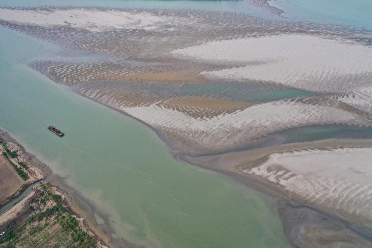 Sequía histórica en el río Yangtze, en China