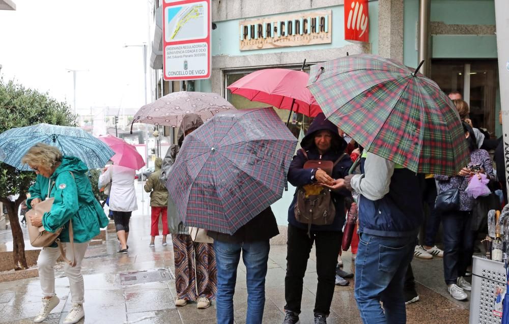 El tiempo en Vigo: el día de verano en el que llovió como si fuese invierno