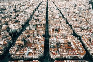 Vista aérea de Barcelona. 