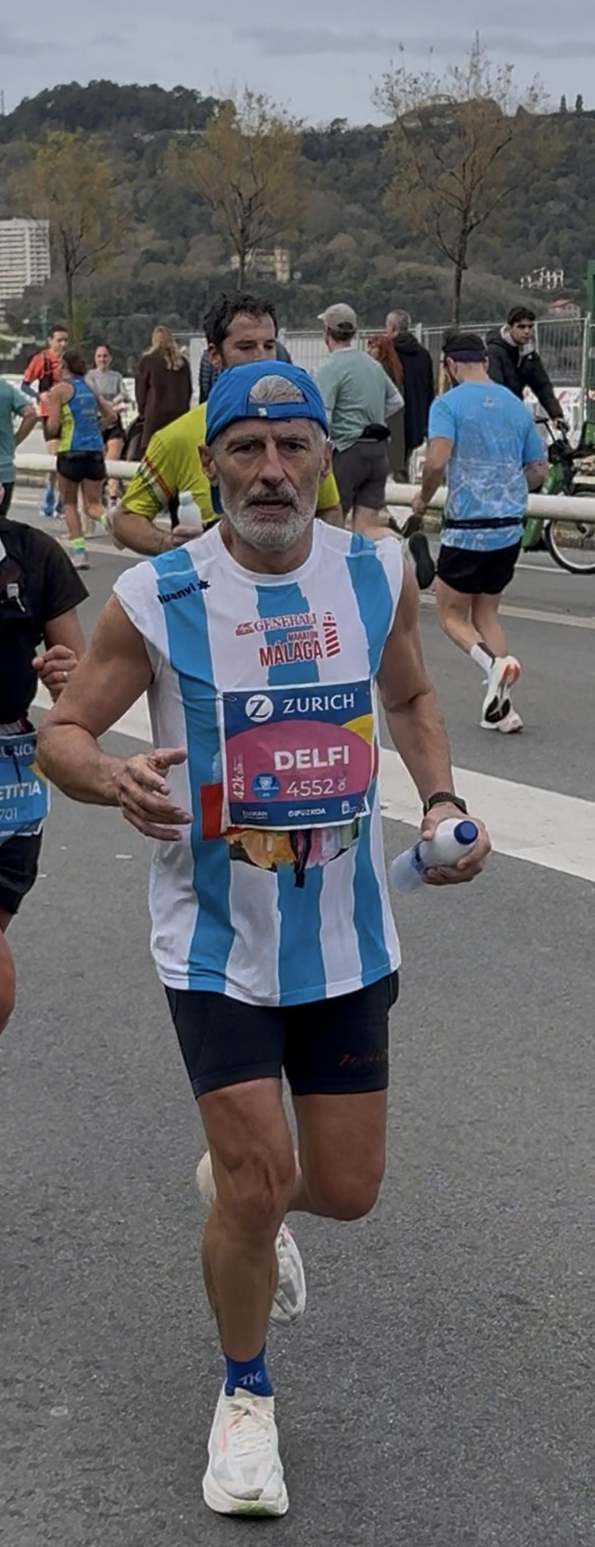 Delfí Vilaseca corrent una marató