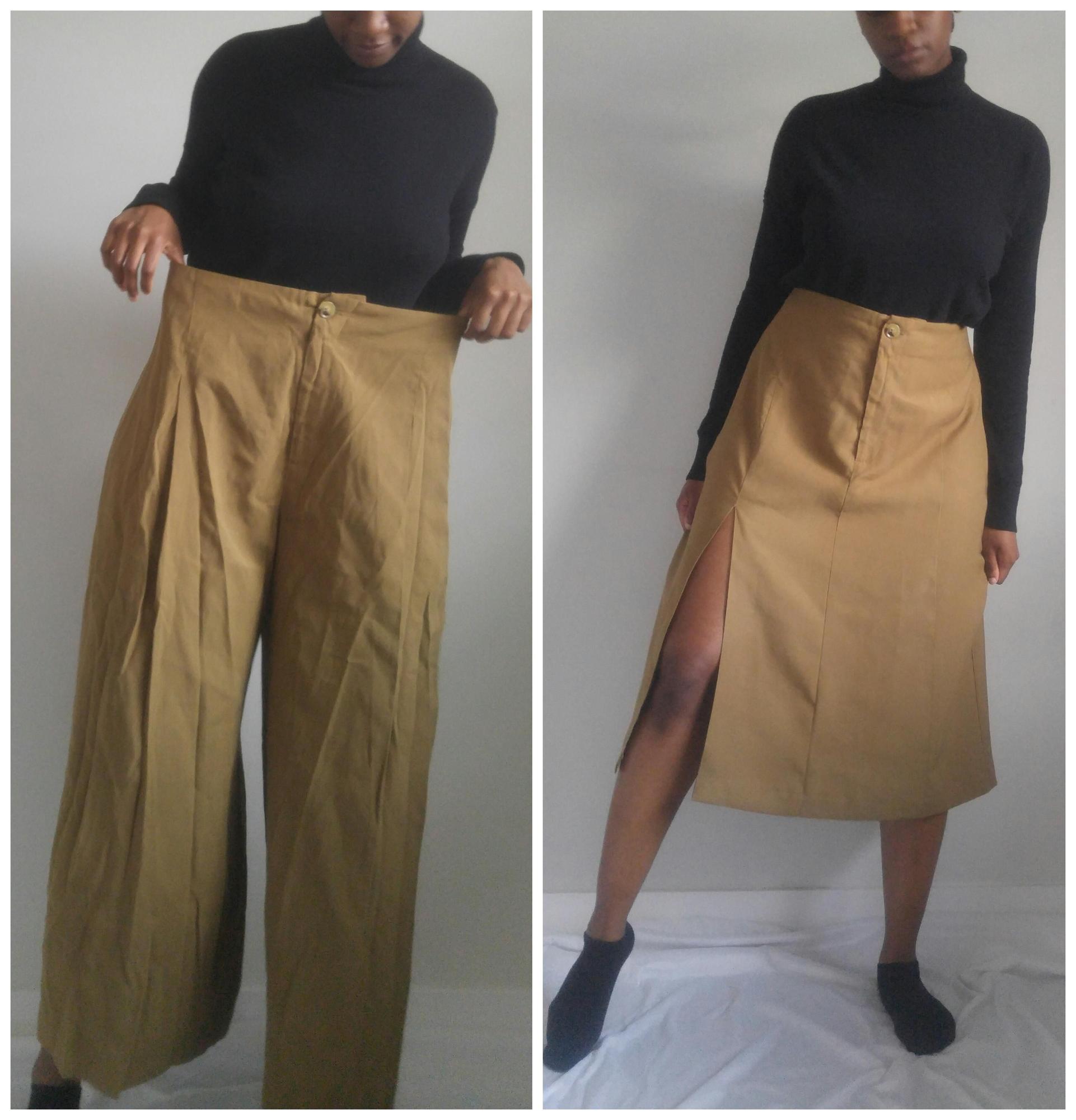 Así puedes convertir tus pantalones viejos de Zara en la falda tendencia  del verano - Woman