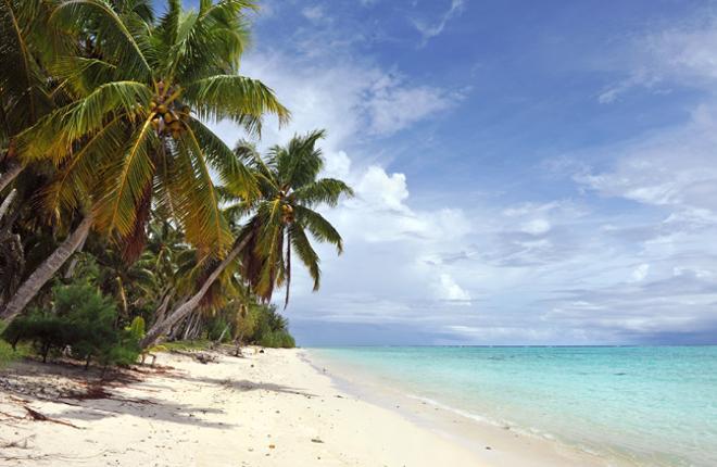 Playa paradisíaca de Tuvalu