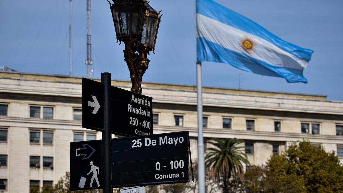 Bandera de Argentina.