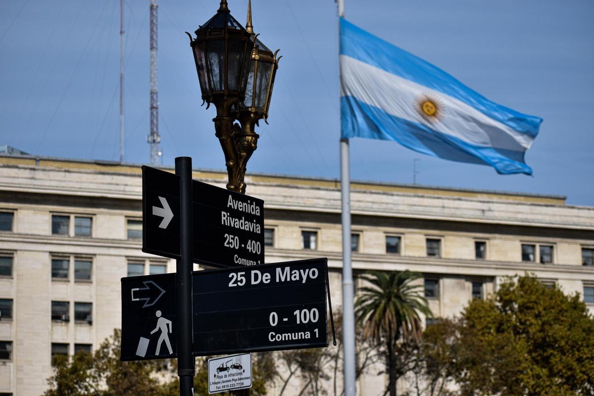 Bandera de Argentina.