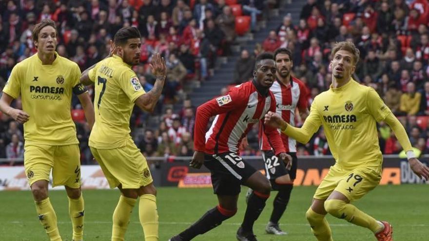 El Villarreal deja escapar un 0-2 en San Mamés pero está a un paso de cuartos (3-2)