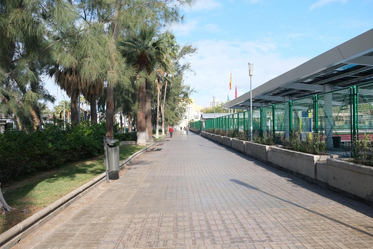 El ya oficialmente paseo del Poeta Alonso Quesada, en Las Palmas de Gran Canaria.