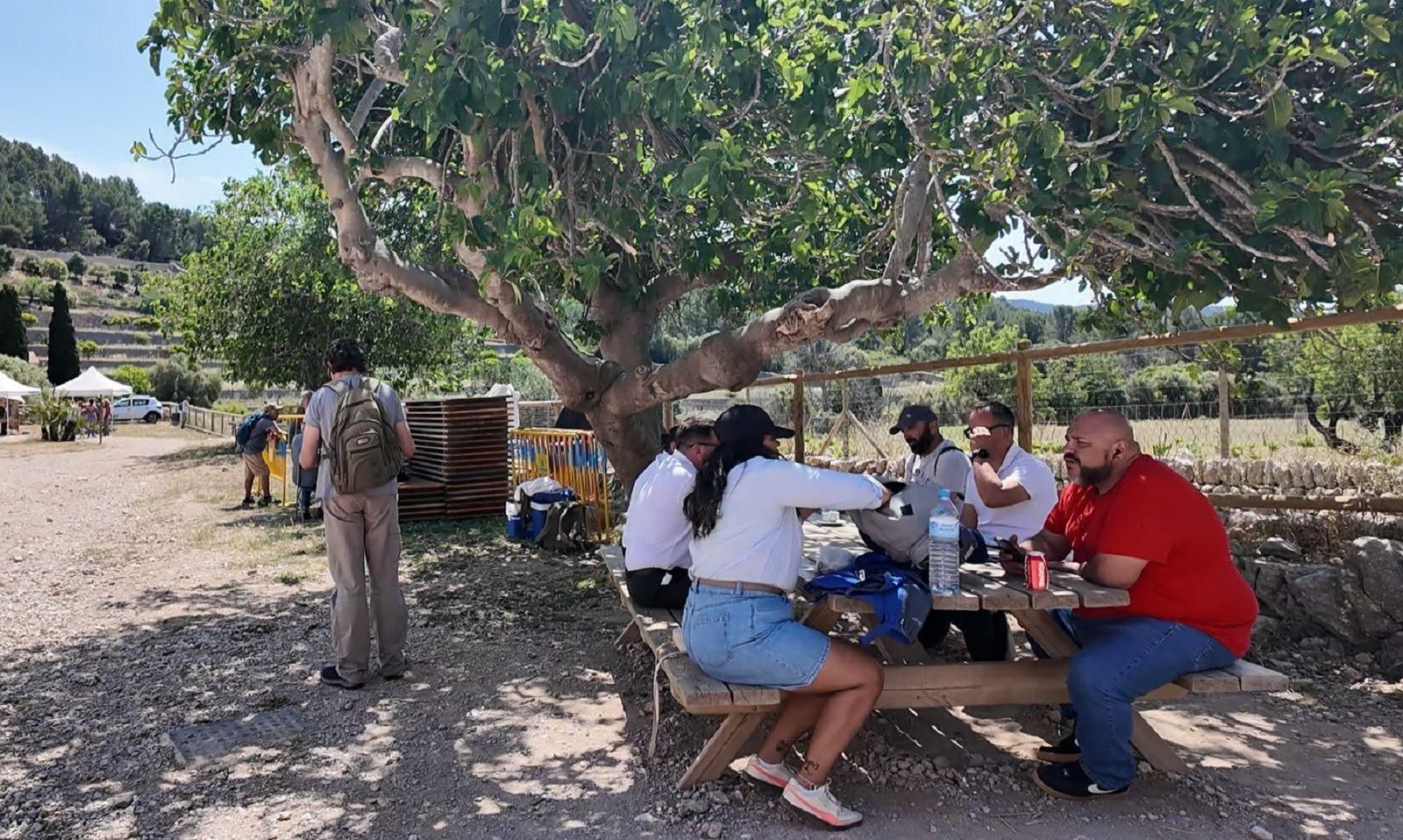 Las imágenes del Pancaritat en familia en la finca de Galatzó