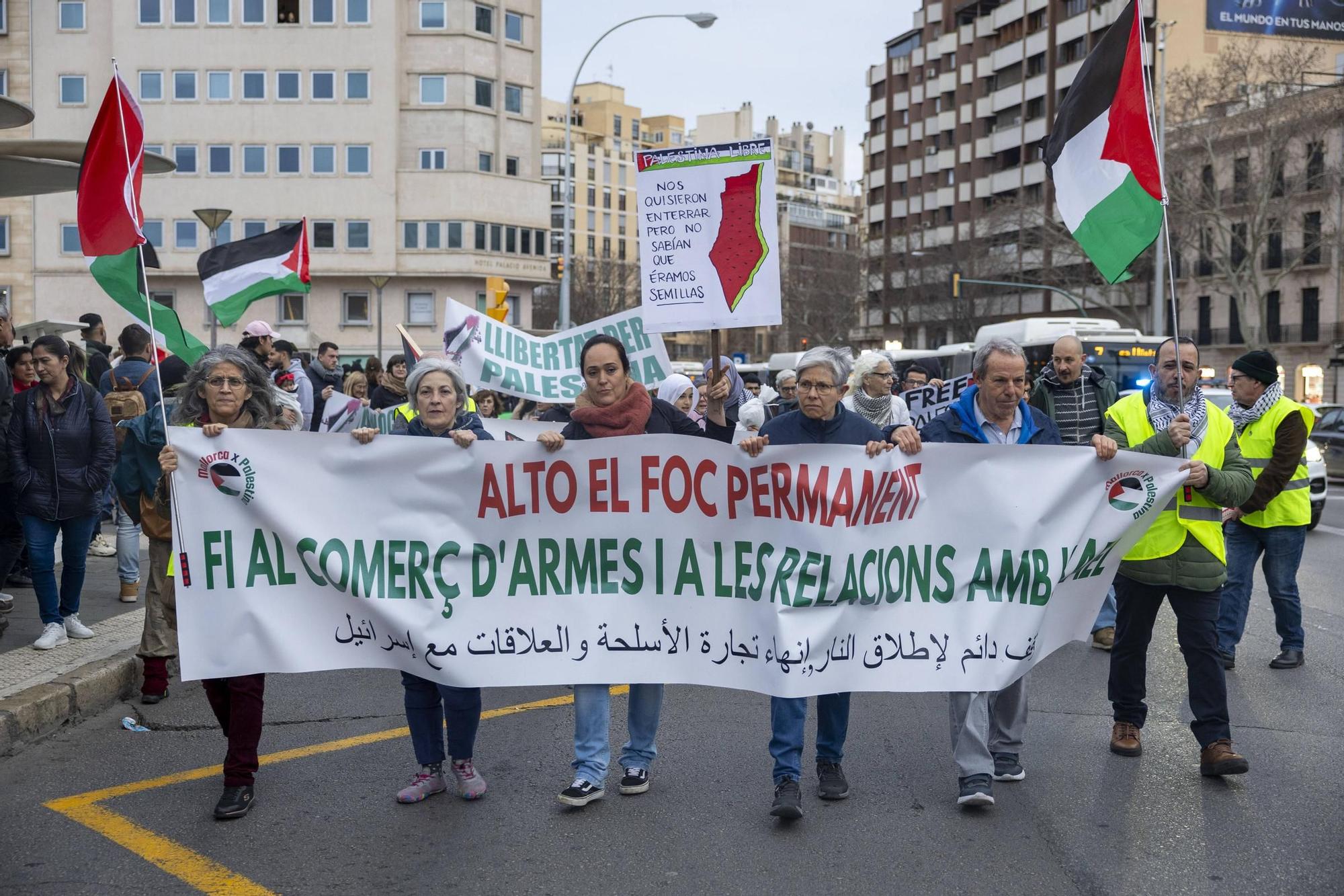 Varios cientos de personas exigen en Palma el fin del «genocidio» israelí