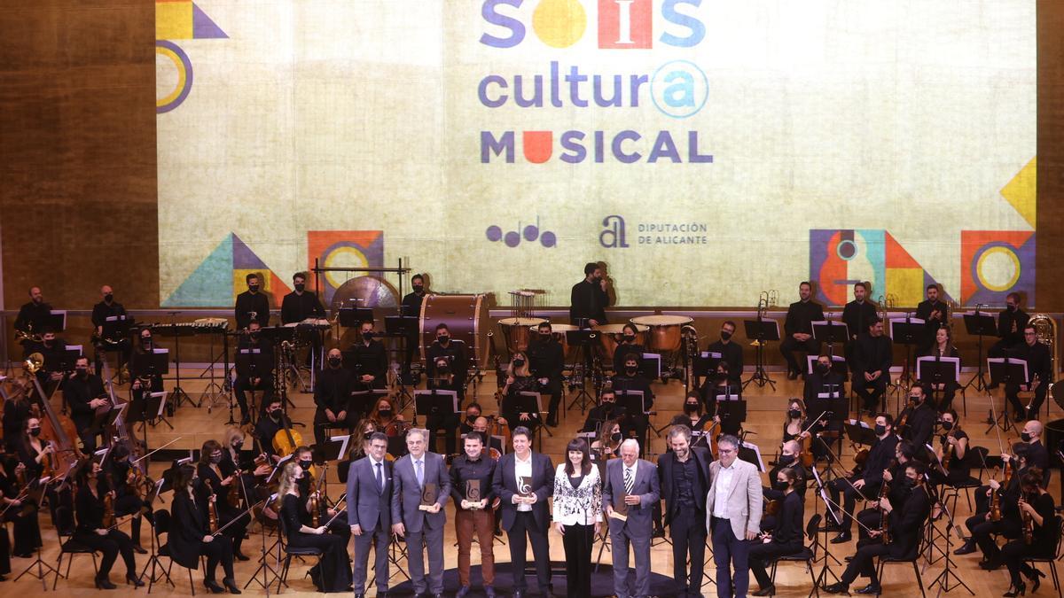 Los galardonados en los Premios Sois Cultura Musical.