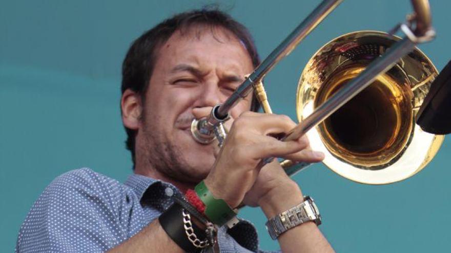 El trombonista Pablo Martínez.