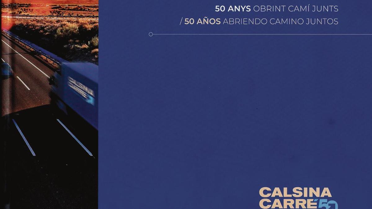 Portada del llibre dels 50 anys de Calsina Carré