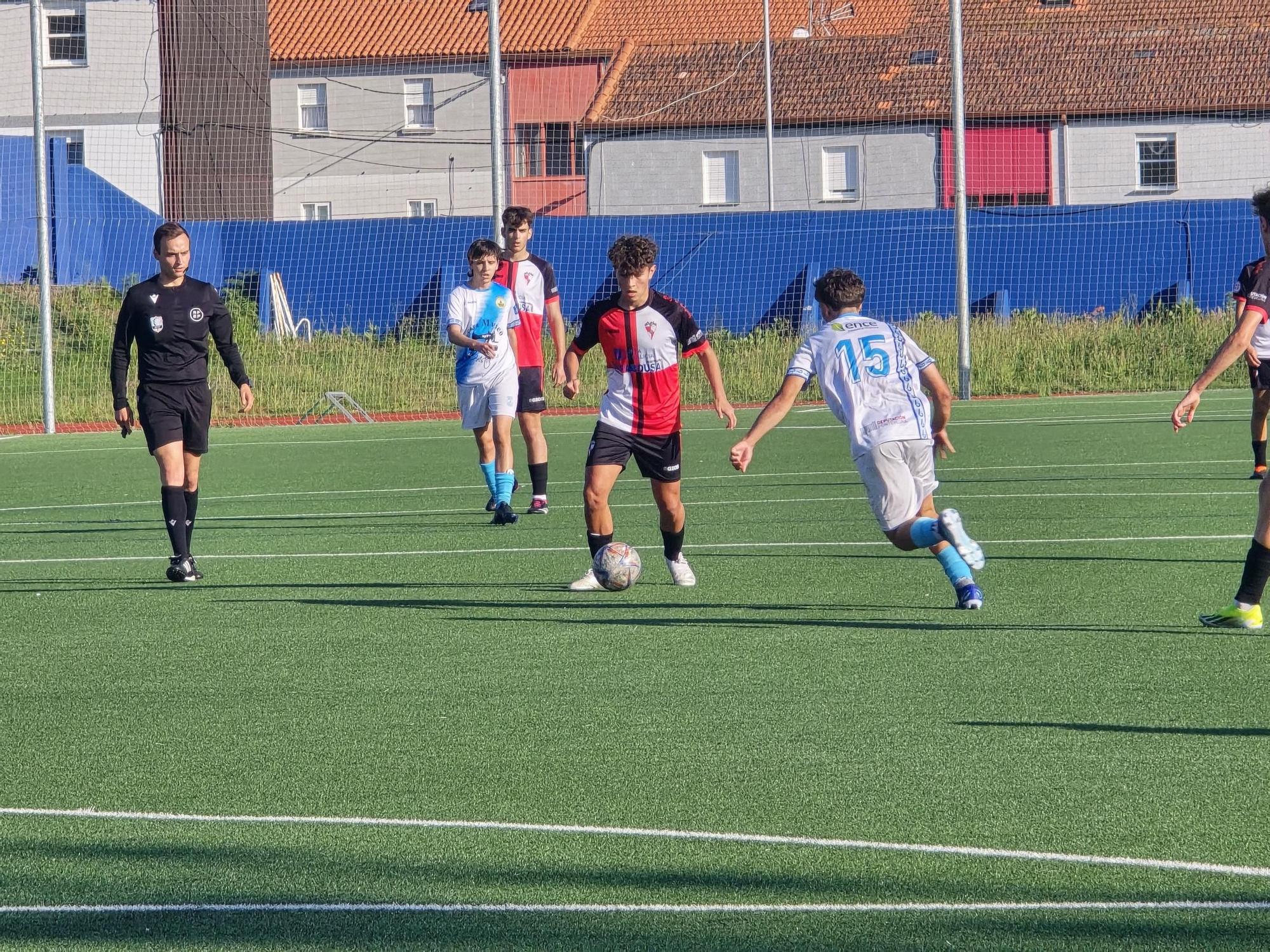 El Juvenil B del Arosa se proclama campeón de la Liga Gallega y logra así el ascenso directo a Liga Nacional tras vencer al Marín (0-3).