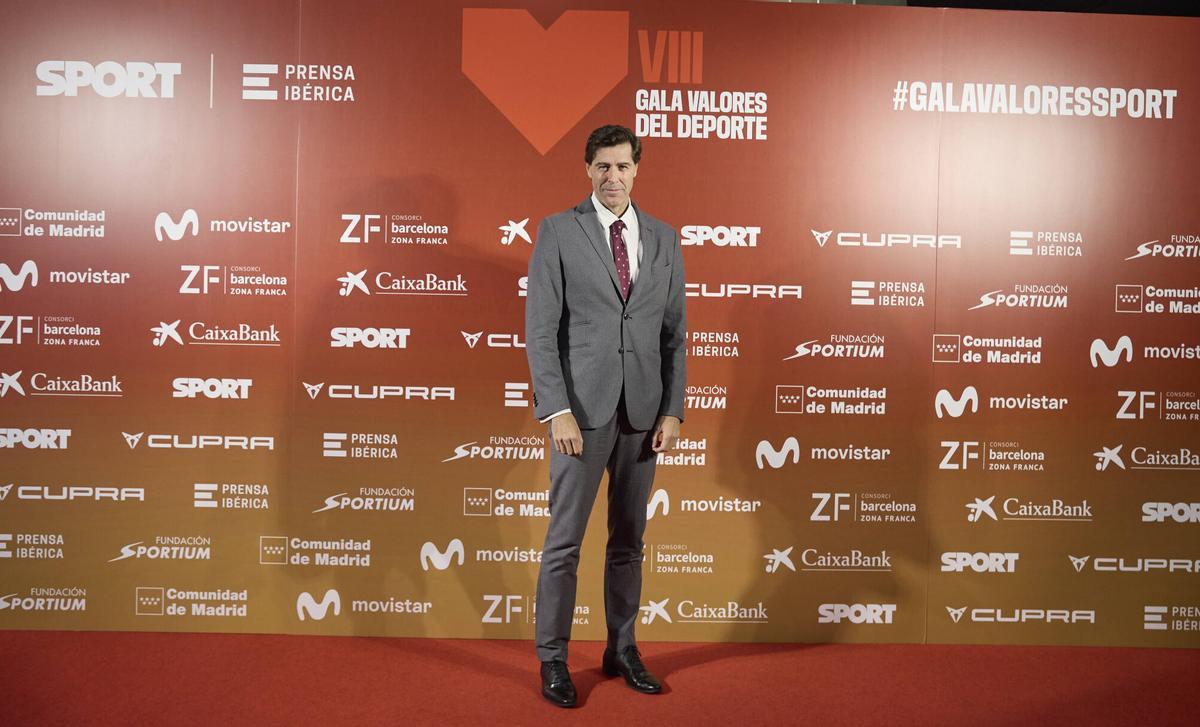 Raúl Chapado, presidente de la Real Federación Española de Atletismo a su llegada a la VIII Gala Valores del Deporte 2025 del Diario Sport celebrada en la sede del Comité Olímpico Español.