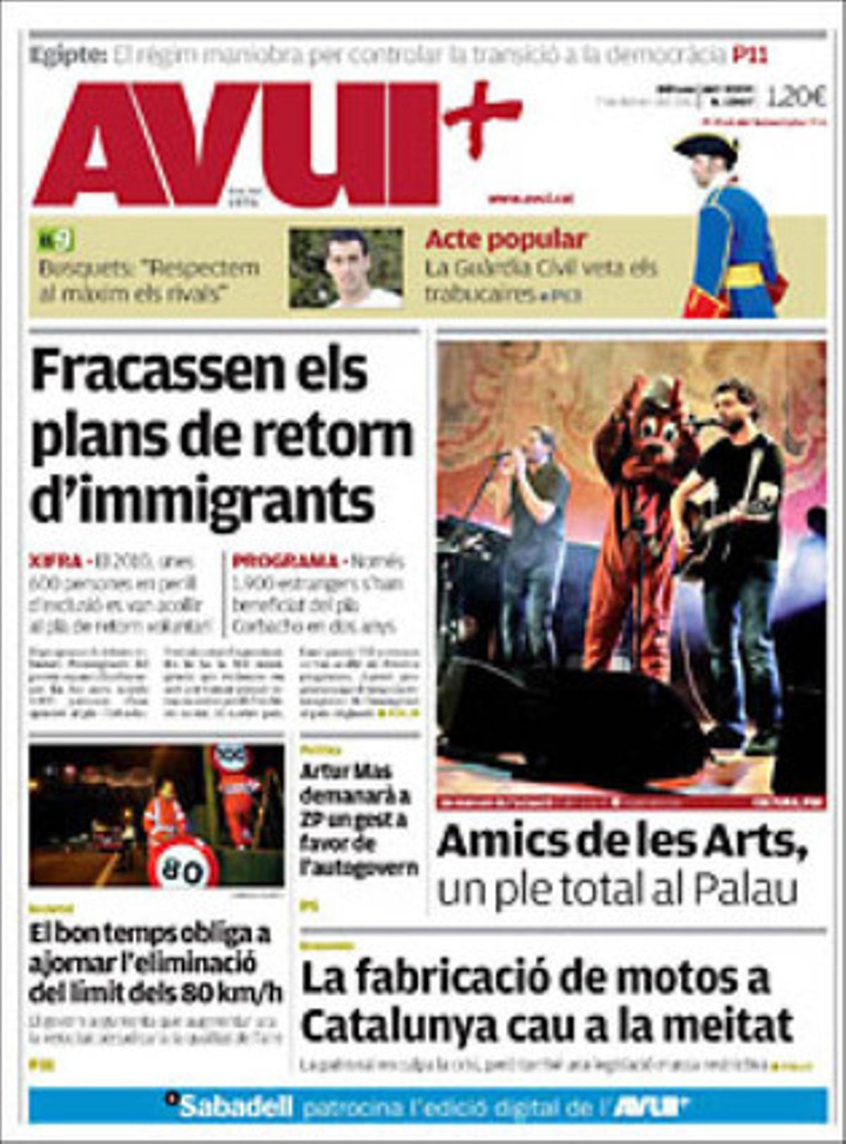 ’Avui’ explica també que els immigrants bolivians, uruguaians i xilens són els que més tornen als seus països d’origen pels efectes de la crisi a Espanya i que molts restaurants opten per prolongar la Barcelona Opportunity Week per beneficiar-se de l’ànsia d’oportunitats.