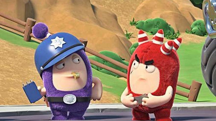 Una imatge de la sèrie «Oddbods», que arriba aquests dies al canal Super3.