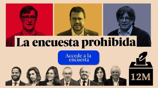 Accede a la encuesta prohibida de las elecciones en Cataluña.