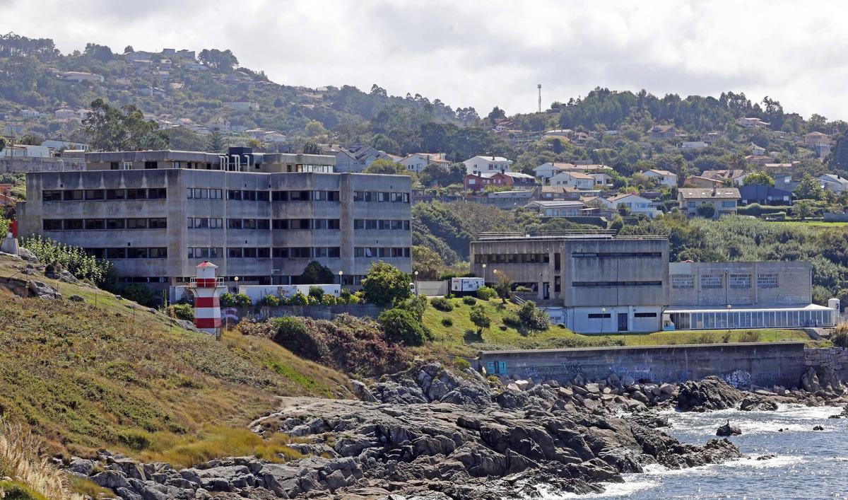 Vista exterior de las instalaciones del Instituto Español de Oceanografía ( IEO ) en Cabo Estai, en Vigo