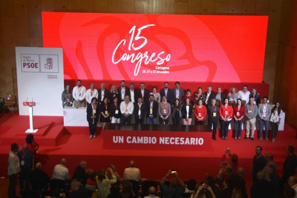 Clausura del congreso del PSRM en Cartagena