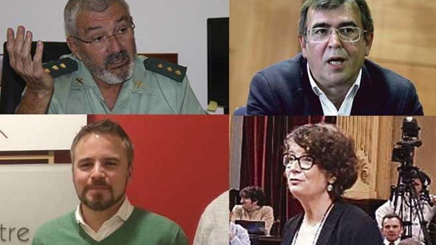 Jaume BarcelÃ³, Francesc Antich, Antoni Vicens y Agustina Vilaret.